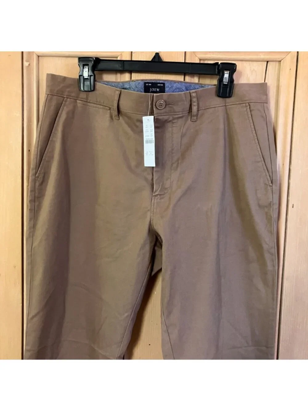 J.Crew Mens AV209 Athletic Chino Khaki Pants Size 34/32 Beige AN NWT